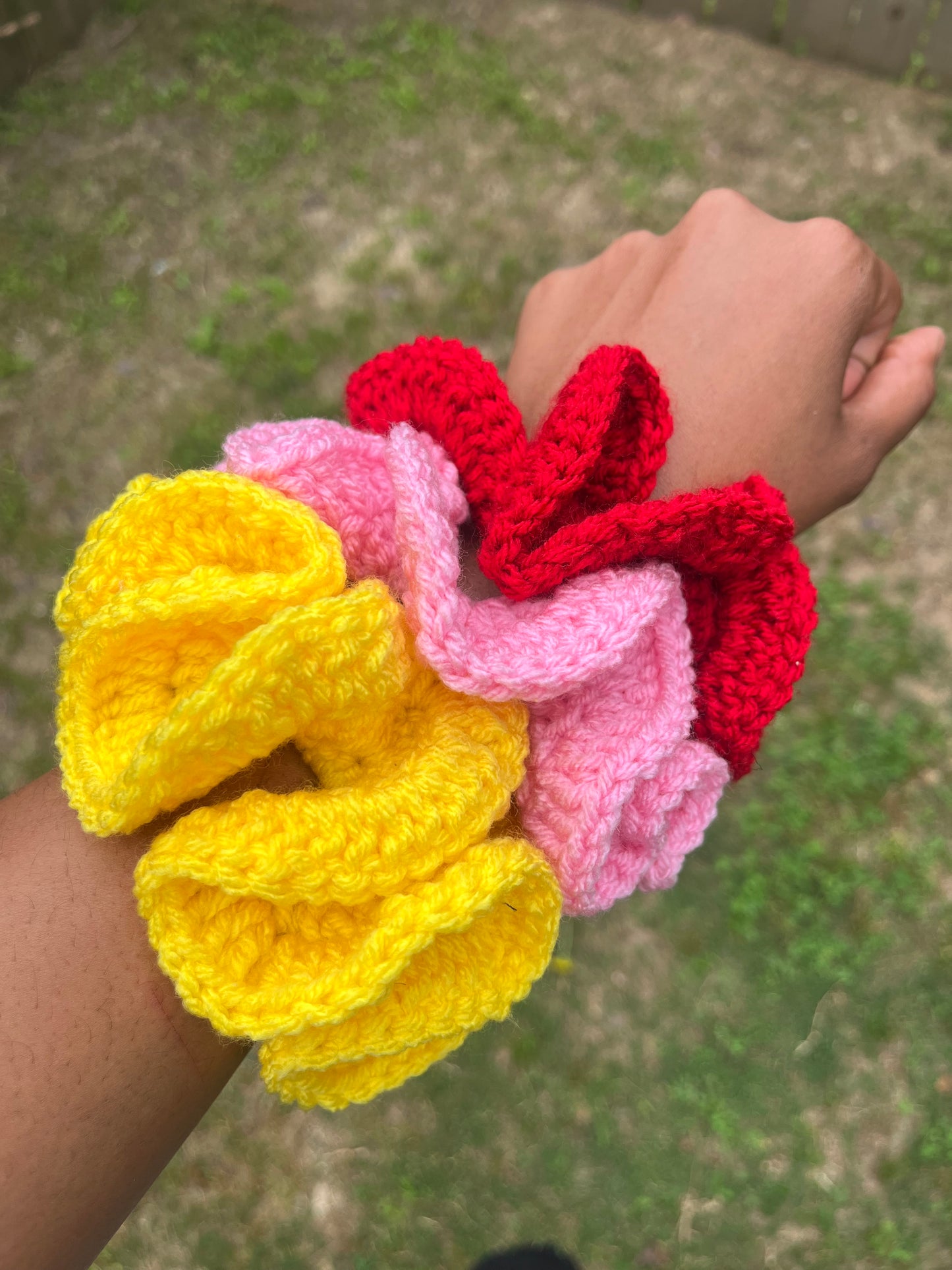 Ruffled scrunchies